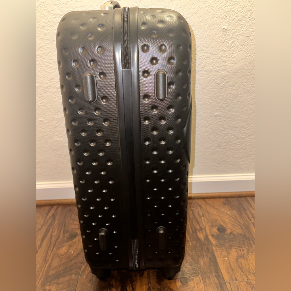 Disney Mickey Mouse Black Spinner Ful Suitcase Hard Luggage 24" Ll